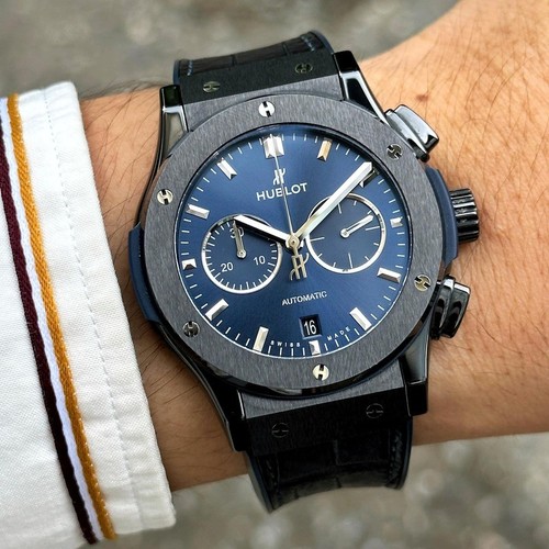Hublot Classic Fusion Ceramic Blue Chronograph - 541.CM.7170.RX