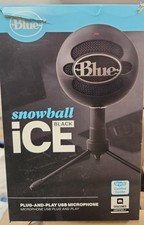 Open box Blue Snowball iCE USB Mic for Recording  Streaming on PC  Mac - Black