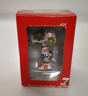 Enesco Peanuts Deptmarent 56 Flower Power Pup SNOOPY by Design NIB