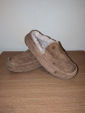 Mens Ugg Ascot Mocassin Slippers - Tan (UK 7 - see descr)