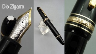 YBLL JA Vintage MONTBLANC Meisterstück 149 ZIGARRE Kolbenfüller 750 Gold 18K alt