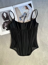 Rare Mugler H&M Mesh-Paneled Black Sexy Corse...