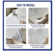 Bed Sheet Holder with Slide Lock (1 box, brand new) Sujetador de sábanas