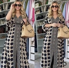 SALE!!!❤️ZARA NEW WOMAN LONG LOOSE FIT PRINTED KAFTAN DRESS SIZE M-L 1821/026