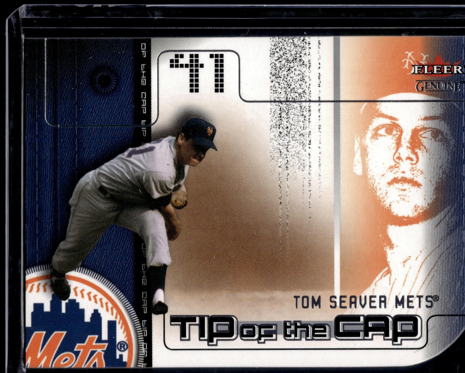 2002 Fleer Genuine #TC9 Tom Seaver Tip of the Cap NM