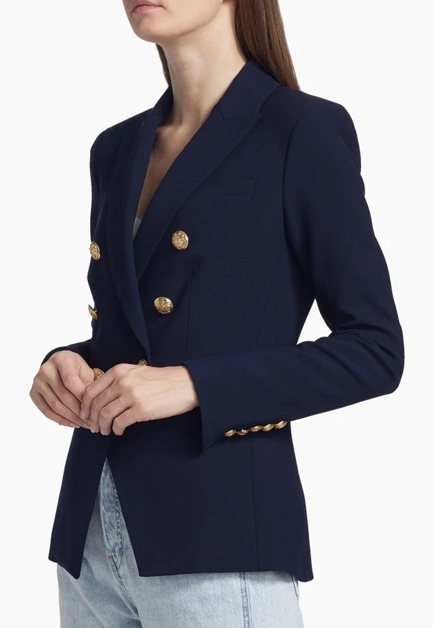 New Veronica Beard Miller Dickey Jacket in Navy Size 8 $695 - Image 4 of 4