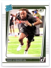 2021 Panini Donruss - Rated Rookie Eric Stokes #343 (RC)