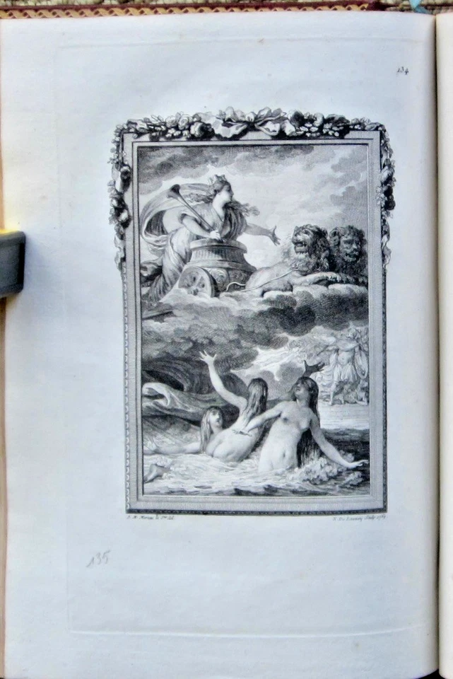 1771 illustrated deluxe book, Les Metamorphoses d'Ovide . - Image 4 of 4