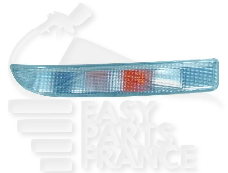 Feu avant-droit blanc pour Nissan Interstar 11/03 optique premium en polycarbonate