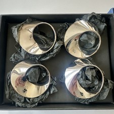Set of 4 Silver Plated Wedgewood Napkin Rings Boxed In Original Packaging