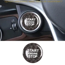 For Alfa Romeo Stelvio Giulia 2017-2024 Dry Carbon Fiber One-Button Start Switch