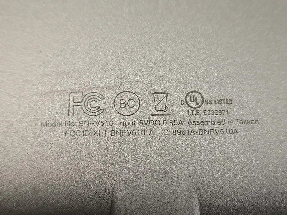 Считыватель Barns & Noble BNRV510 Nook 6 дюймов только на запчасти - Изображение 4 из 4