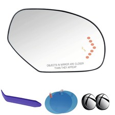 Passenger Side Mirror Glass Compatible with Chevy GMC Cadillac 2009-2014