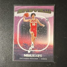 Panini NBA Hoops Skyview Zaccharie Risacher #23 Winter Rookie Atlanta Hawks
