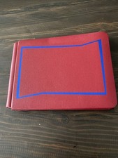 Creative Memories CM Scrapbook Flex Hinge Album 5x7 Jazzy Red Blue Foil w/Pages