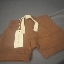 Rylee + Cru Redwood Front Pouch Shorts Brownish Red Toddler Bottoms 0-3 Months