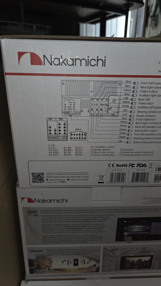 "Pantalla Nakamichi 2-DIN 6,75"" con reproductor de DVD NA3600M pantalla táctil y Bluetooth" Foto 3 de 4