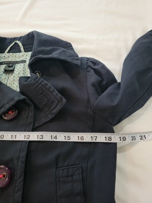 Marc Jacobs Cotton Jacket Size Small Navy Blue Snap Close Large