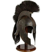 Medieval Greek Spartan Knight Troy Achilles Helmet Armor Crusader