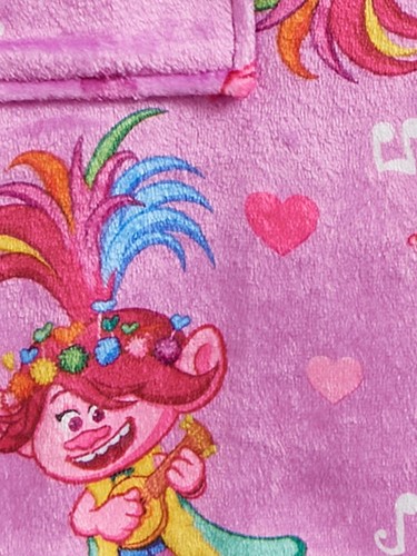 Trolls Poppy Robe Size 4 5 6 8 10-12 Girls Bathrobe Pajamas Cover Up or Swimsuit - Picture 3 of 3