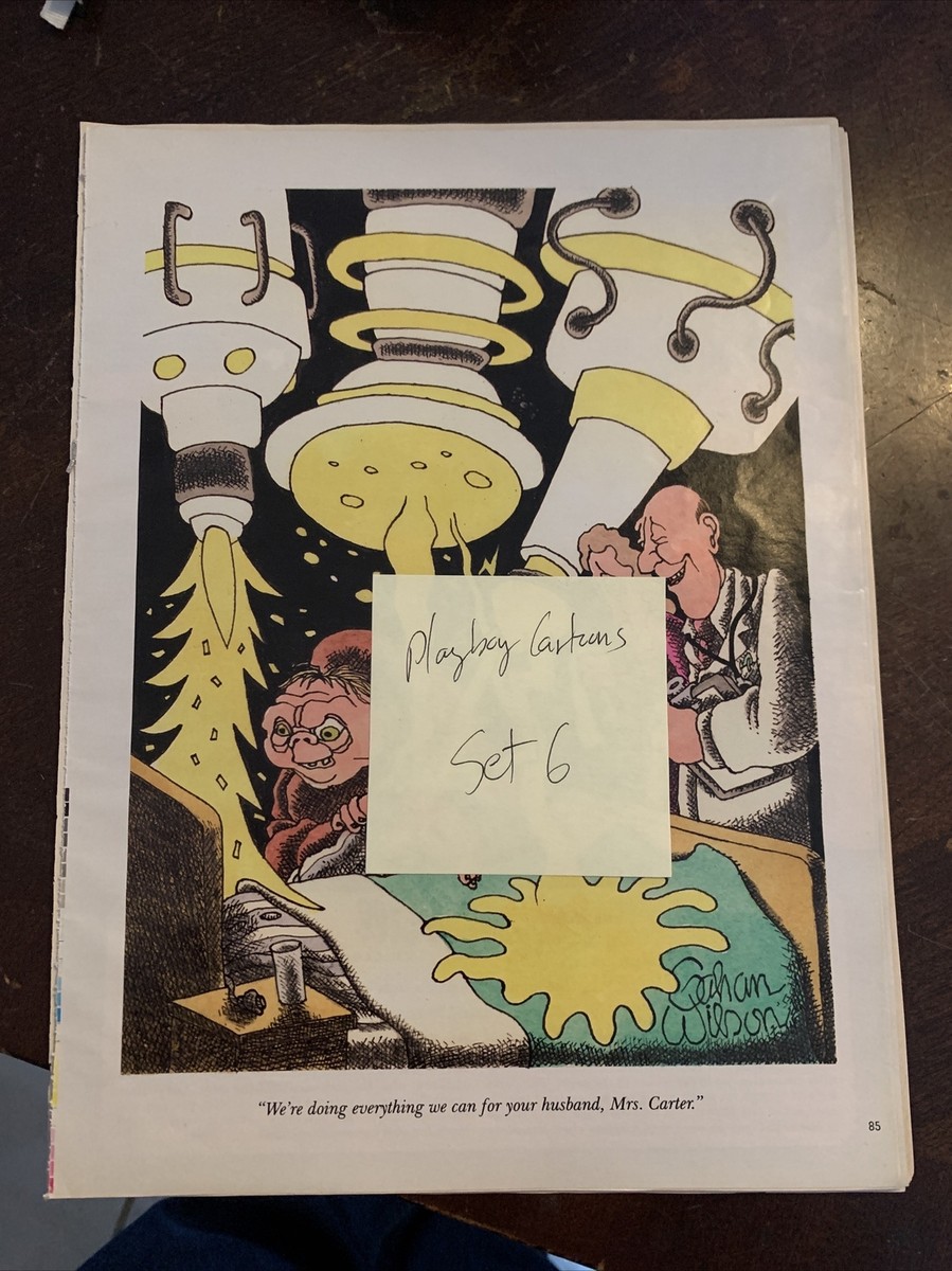 Playboy Vintage Cartoons, Set of 10, F/VF, Suitable for Framing