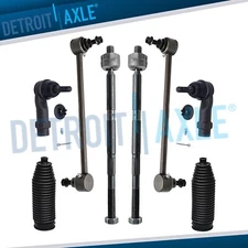 8pc Front Inner & Outer Tie Rods & Sway Bars for 2013 2014 2015 2016 Dodge Dart