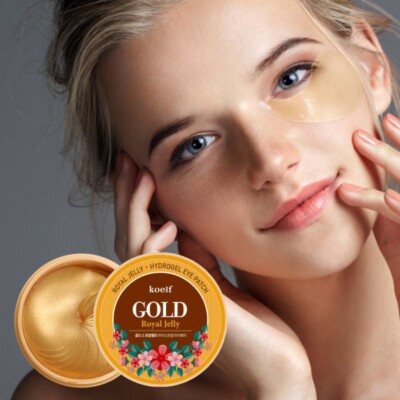 Koelf   Gold Royal Jelly Hydro Gel Eye Patch 60pcs(30pairs) x 3  K-Beauty