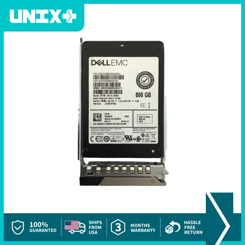 DELL D9NCK 800GB SAS SSD 2.5 Server Drive with R-Series Caddy for Dell Server