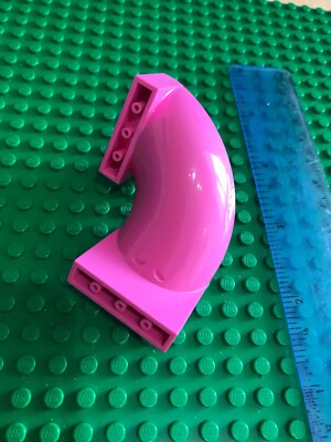 Lego Minifigur Artikel groß DUNKELROSA Spielplatz Rutsche Abschnitt 6 x 6 x 6 gebogen