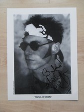 Nils Lofgren "E-Street Band" autograph signed 20x27 cm card