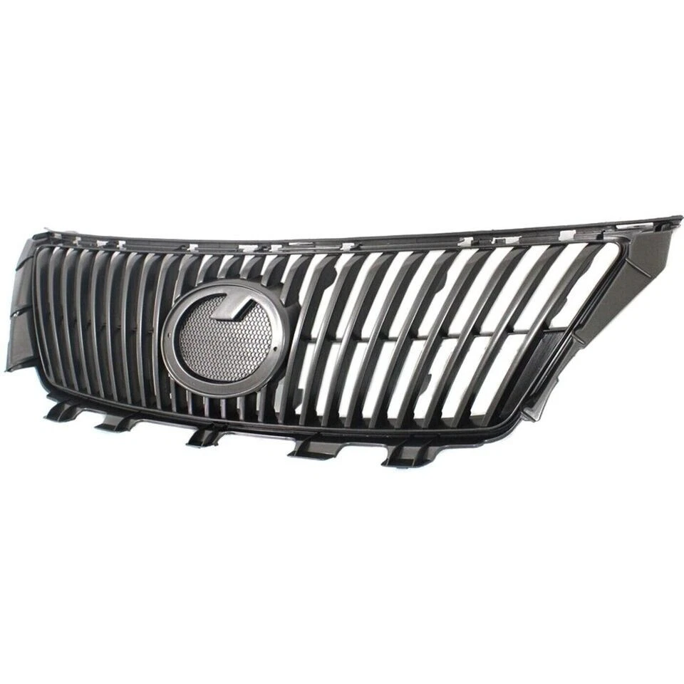 New Front Bumper Upper Lower Grille + Chrome Molding Fits 2009-2010 Lexus IS250 — 第 3/4 张图片