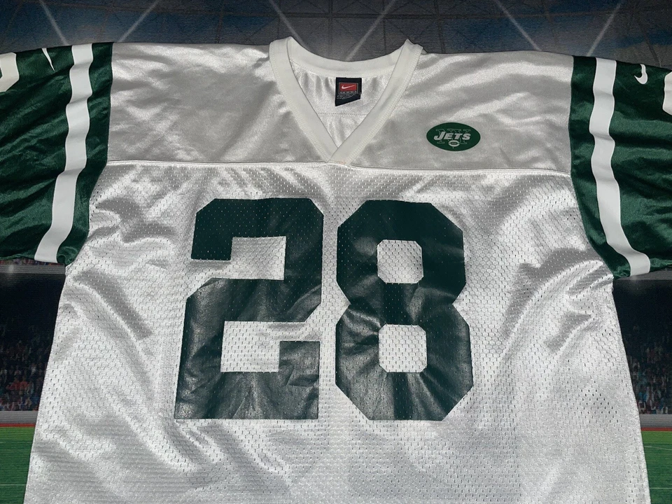 Camiseta Nike de fútbol americano Curtis Martin #28 New York Jets talla XL usada Foto 2 de 4