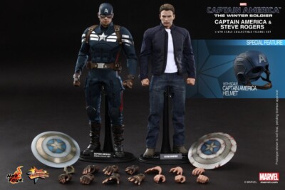 ホットトイズ　mms243 スティーブ2体セット Hot Toys MMS243 - Captain America & Steve Rogers - CA2 -1/6 2pack