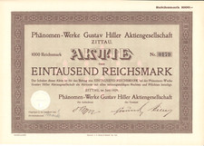 Phänomen-Werke Gustav Hiller AG Zittau - 1000 RM - 1929 - nach 1945 VEB Robur