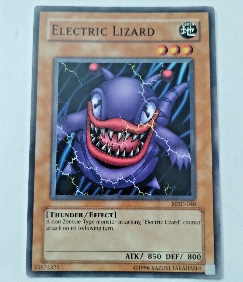 electric yugioh cards Yu-Gi-Oh! TCG Electric Lizard Metal Raiders MRD-048 Unlimited Common