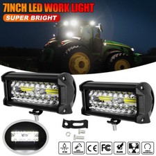 12v 7inch Led Work Light Headlight Fit John Deere Case New Holland Tractor 7