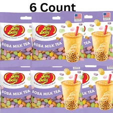 Jelly Belly Boba Milk Tea 6 Pack 3.5 oz Bags Gourmet Jelly Beans Candy
