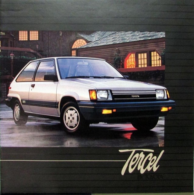 1984 Toyota Tercel SR5 Deluxe Wagon Liftback XL Color Sales Brochure ...