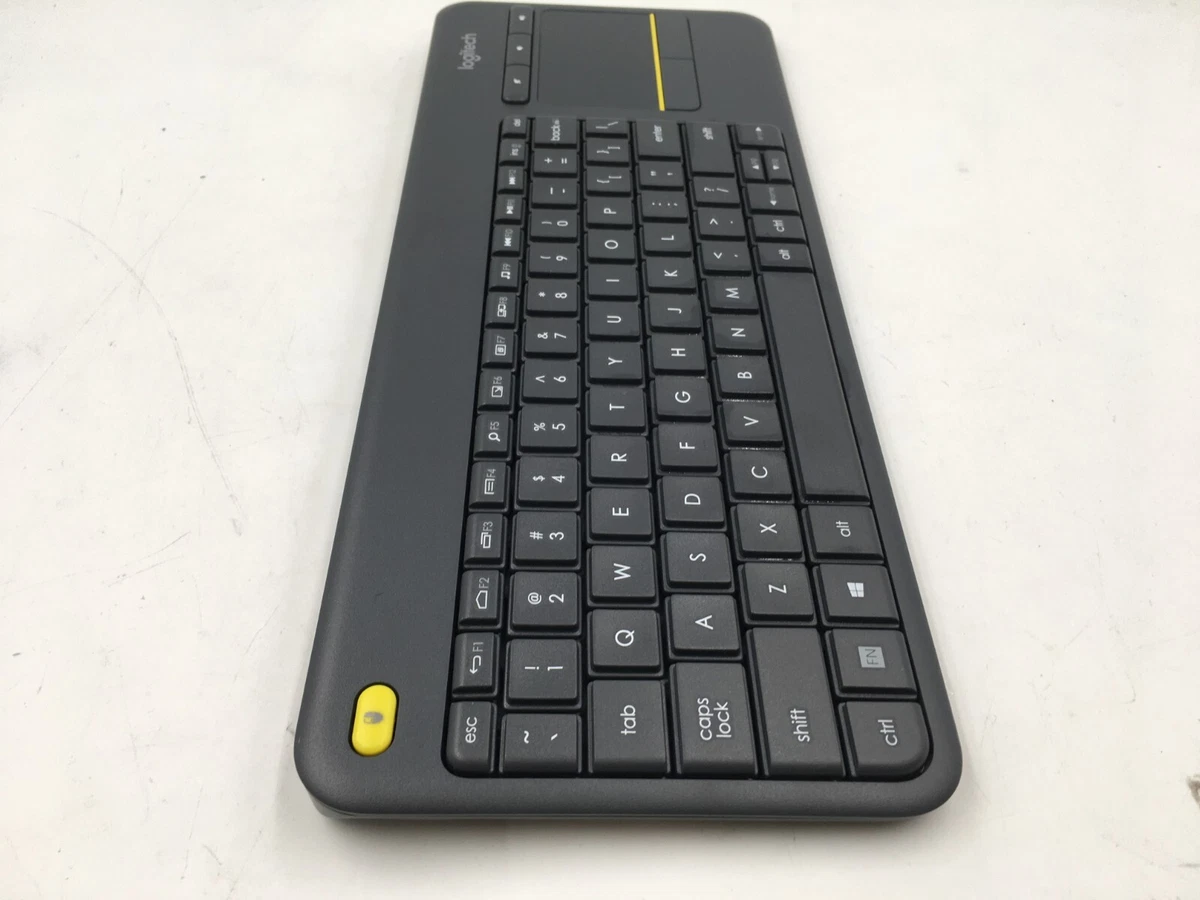 Logitech K400 Plus Wireless Keyboard for PC TV Laptop w Touchpad
