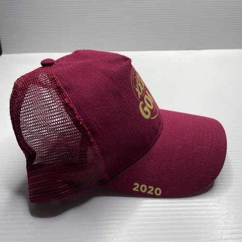 XXXX Gold QLD Maroons Trucker Hat Cap Burgundy NRL Rugby League Casual Fit - Foto 4 di 12