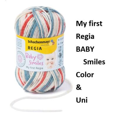 Schachenmayr ''Babywolle'' My first Regia 25g 9801296  Mützen Jäckchen Babysocken