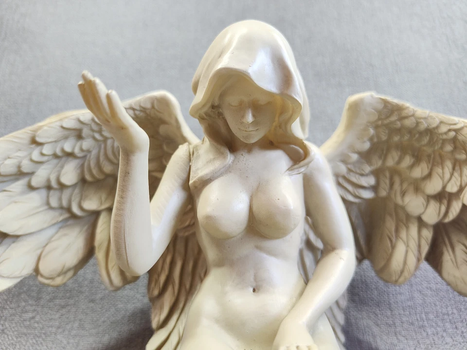 Engel Figur Statue 37 cm Deko Garten Indoor Wetterfest christlich Kirche Glauben - Bild 4 von 4