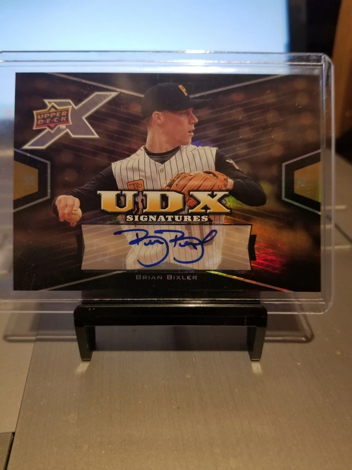 2008 BRIAN BIXLER UPPER DECK X SIGNATURES "AUTO" #BI MINT. ( PIRATES.) - Image 2 of 4