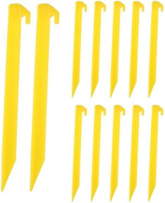 Picchetti tenda 19 cm in plastica ABS - 6 pezzi in sacchetto-990017640