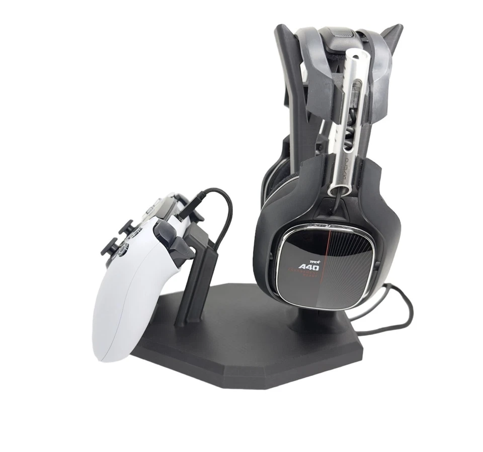 Stand For PlayStation 5 Dual Sense Controller & Headphone PS5 Desk Mount Dock - Image 2 of 4