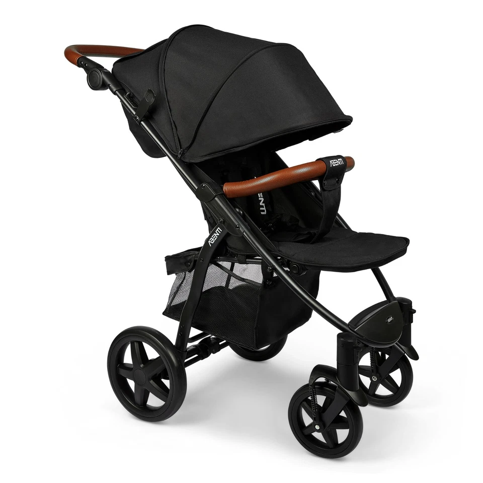 Pushchair Abenti Arezzo Pram Stroller Buggy Footmuff Rain Cover Baby Compact - Image 4 of 4