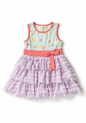 Matilda Jane Girls Lets Eat Cake Dress Size 10 New in Bag Birthday Cupcake