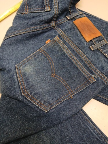 Vintage Levis 509 Jeans Mens 32x30(Actual 32x30) Blue 80s Orange Tab Deadstock - Picture 13 of 17