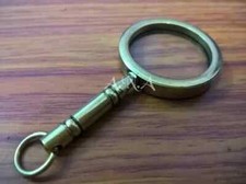 Brass Vintage Magnifier Keychains Lot Of 50 Collectible Magnifying Glass