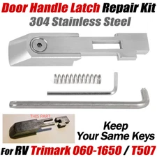 304 Stainless RV Door Lock Latch Handle Repair Kit For Trimark 060-1650 / T507